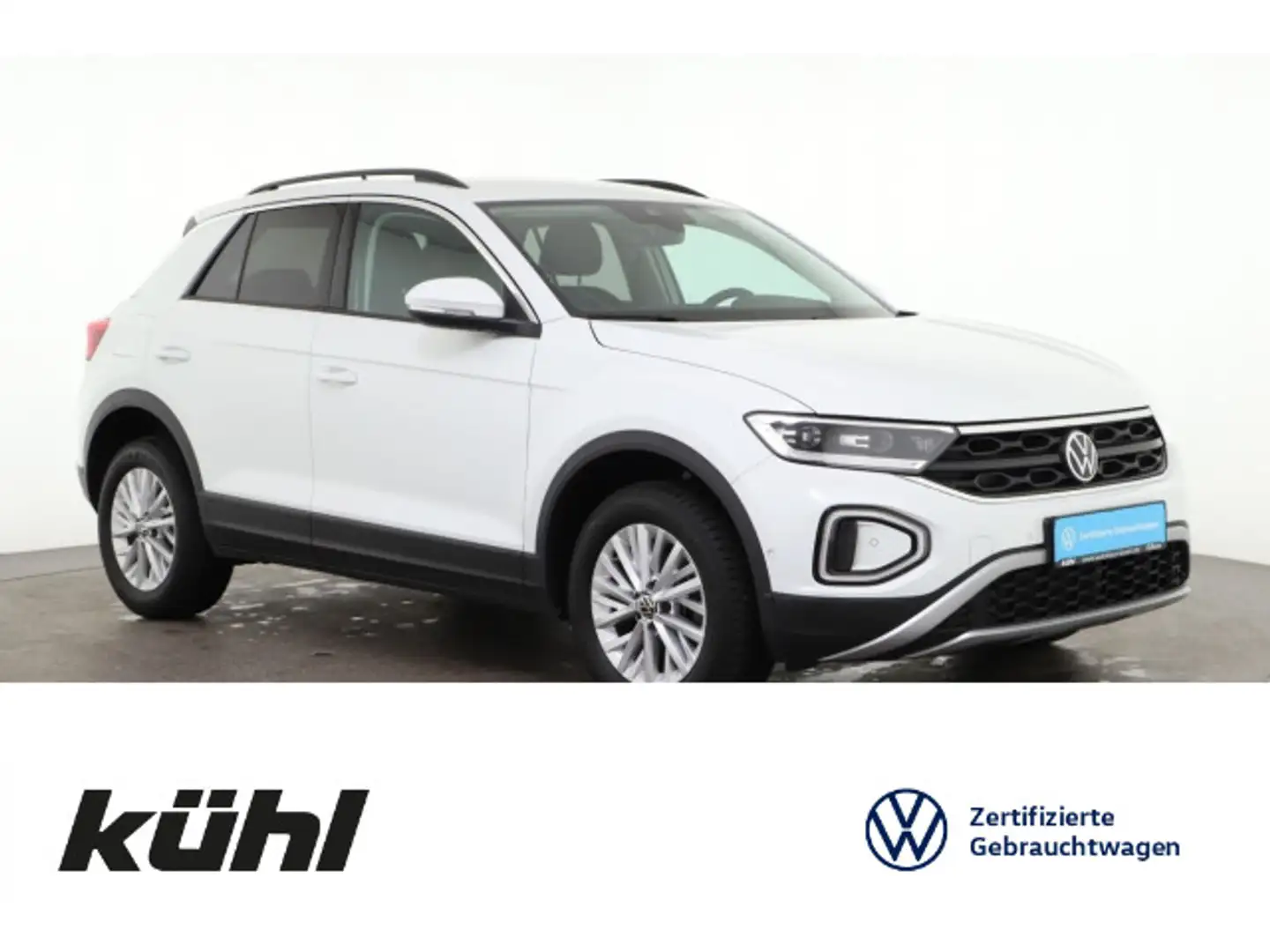 Volkswagen T-Roc 1.0 TSI Life LED+ Navi App Weiß - 1