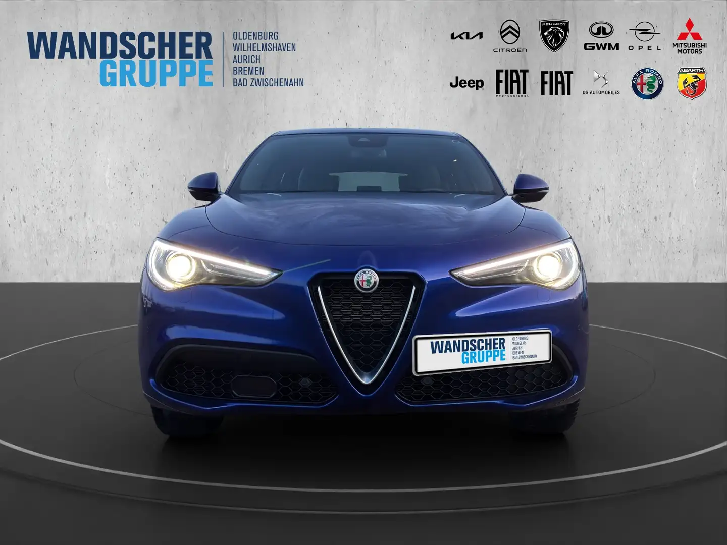 Alfa Romeo Stelvio 2.0 Turbo Ti Q4 Navi+Carplay+SHZ+Memory Blau - 2