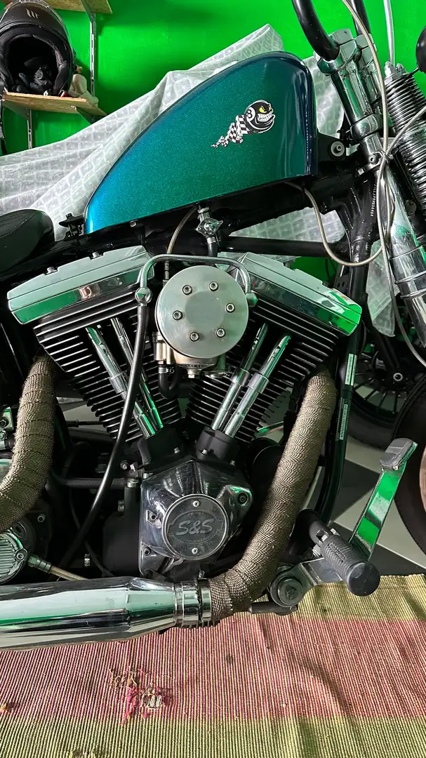 Harley-Davidson Softail FXSTS Springer - chopper Zöld - 2