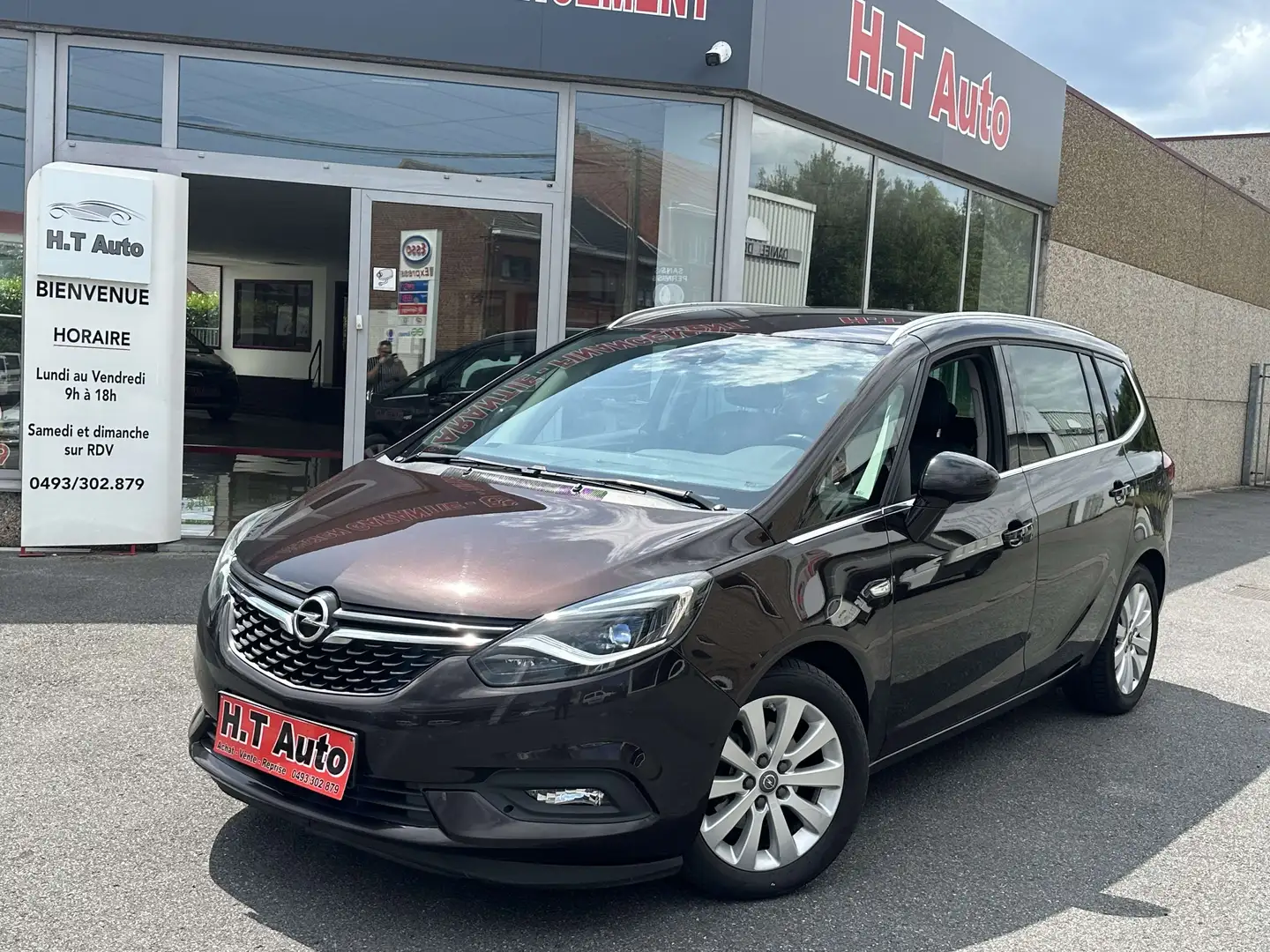 Opel Zafira Tourer 1.4 Turbo/Cosmo/Etat neuf/Gps/Airco/Euro6b Gris - 1
