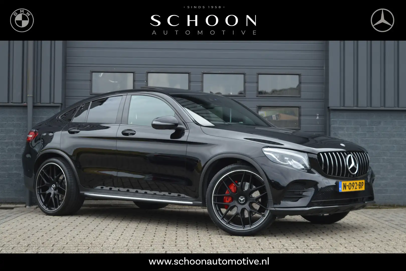 Mercedes-Benz GLC 250 Coupé 4MATIC AMG | BURMESTER | SCHUIFDAK | 360 CAM Zwart - 1