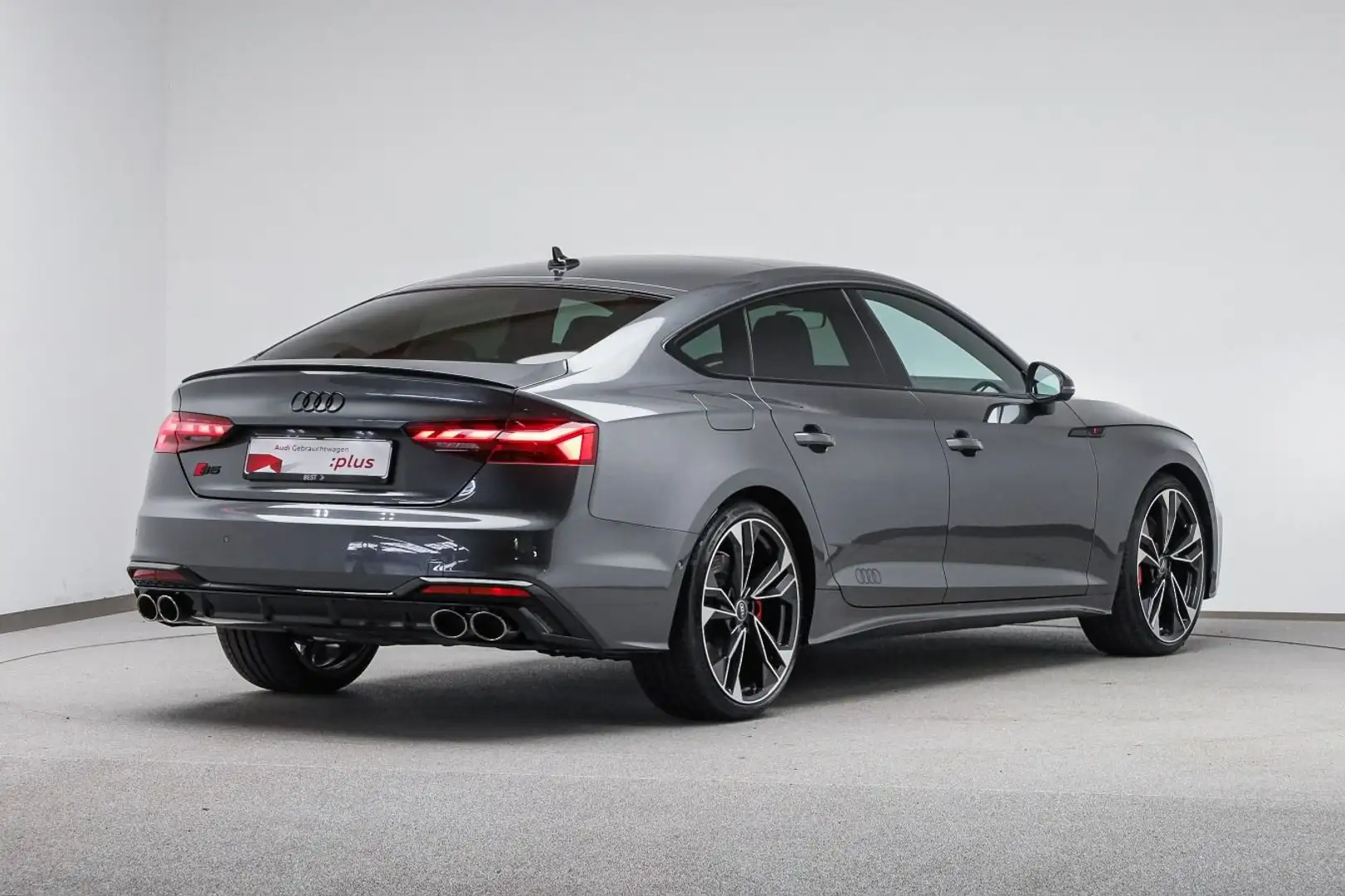 Audi S5 *NAVI-PLUS*LASER*HUD*AHK*PANO*OPTIK- Grijs - 2