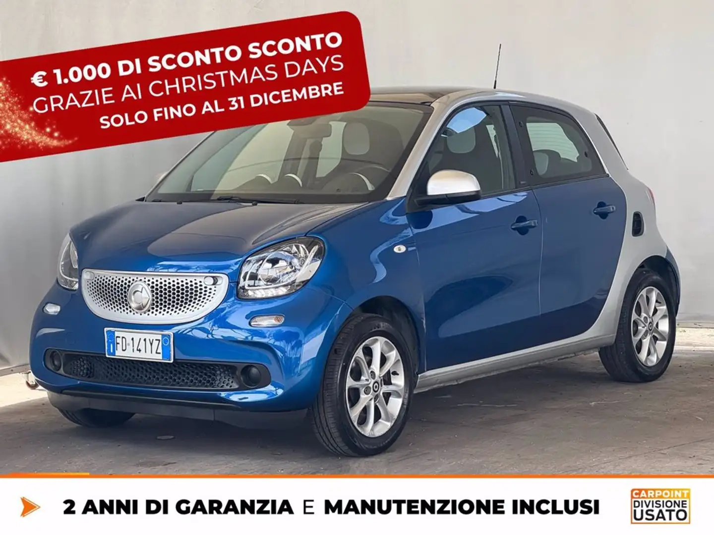 smart forFour 1.0 passion 71cv Blu/Azzurro - 1