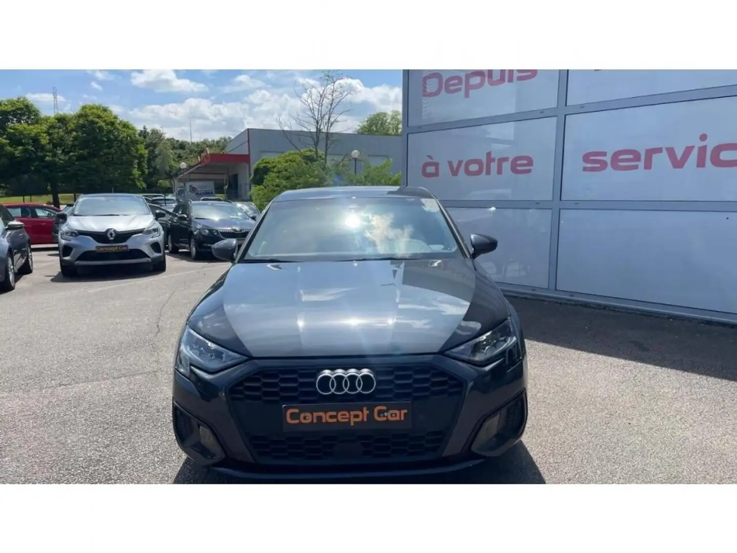 Audi A3 30 TFSI 110cv + Cuir avec sièges avant chauffants Gris - 2