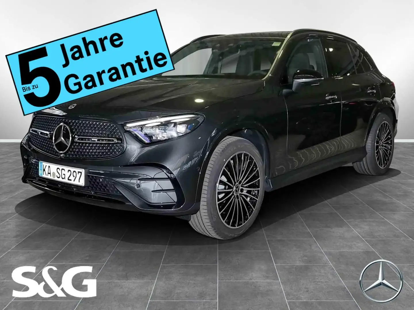 Mercedes-Benz GLC 300 d 4M AMG Night+MBUX+360+DIG-LED+AHK+Pano Grau - 1