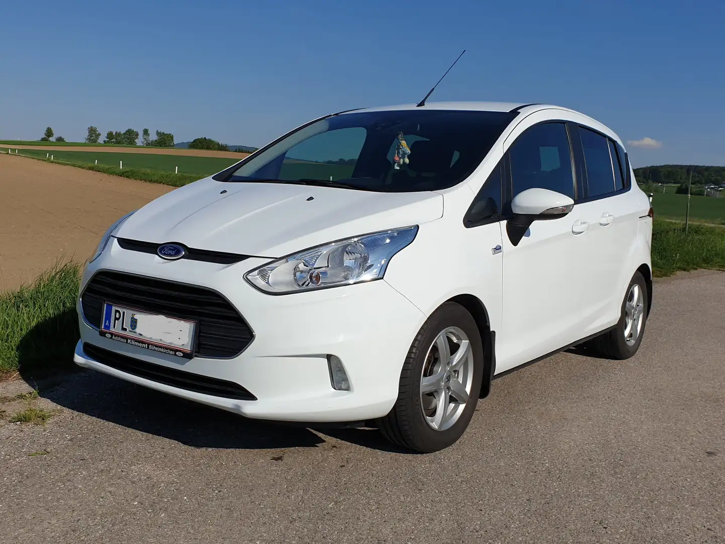 Ford B-Max Trend 1,0 EcoBoost Klima, Freisprech, AHK, Parksen Weiß - 2