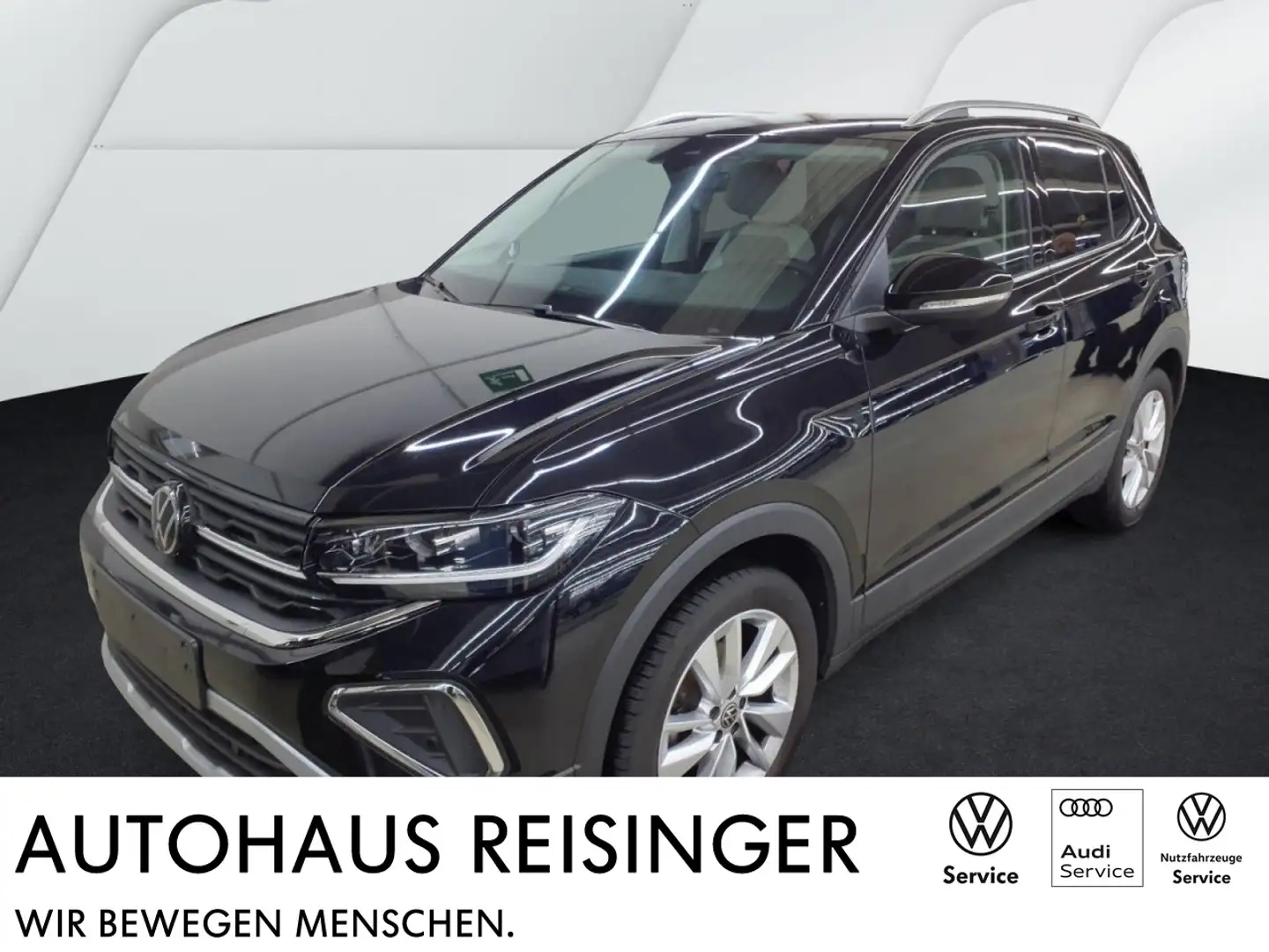 Volkswagen T-Cross 1.0 TSI Style DSG (APP,IQLight,ACC,NAVI,RearView) Schwarz - 1