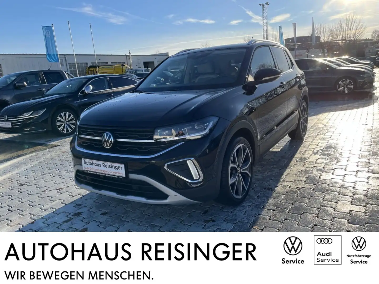 Volkswagen T-Cross 1.0 TSI Style DSG (APP,IQLight,ACC,NAVI,RearView) Schwarz - 1