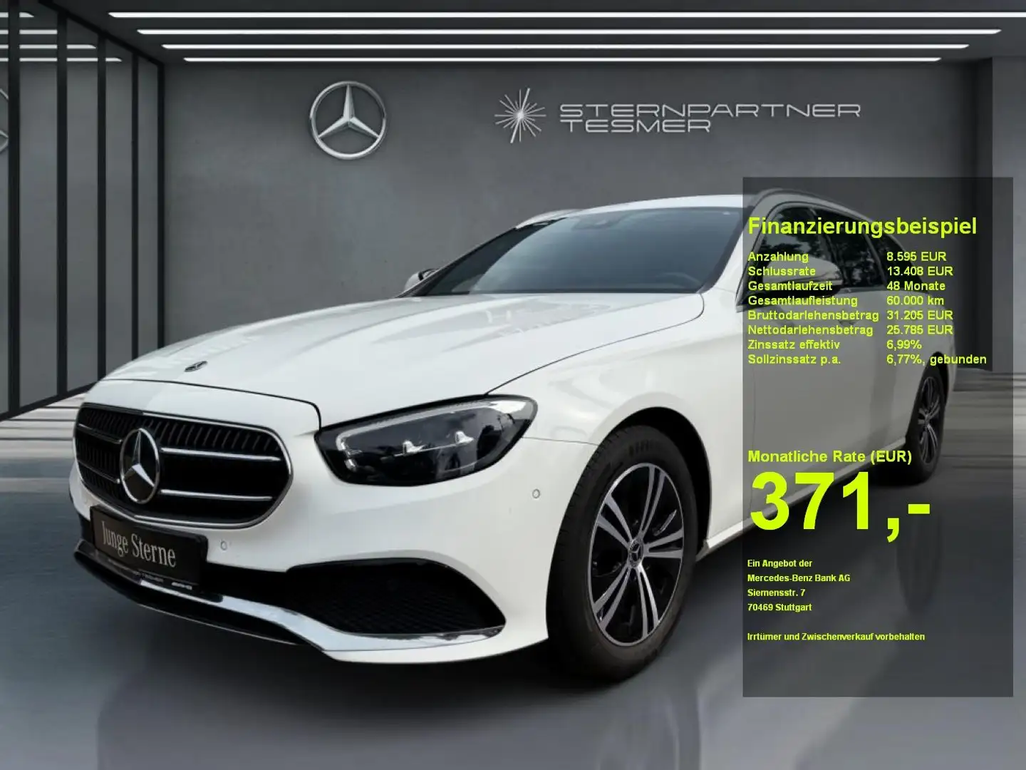 Mercedes-Benz E 220 d T +AVANTGARDE+AHK+KAMERA+WIDE+SHZ+MBUX Blanc - 1
