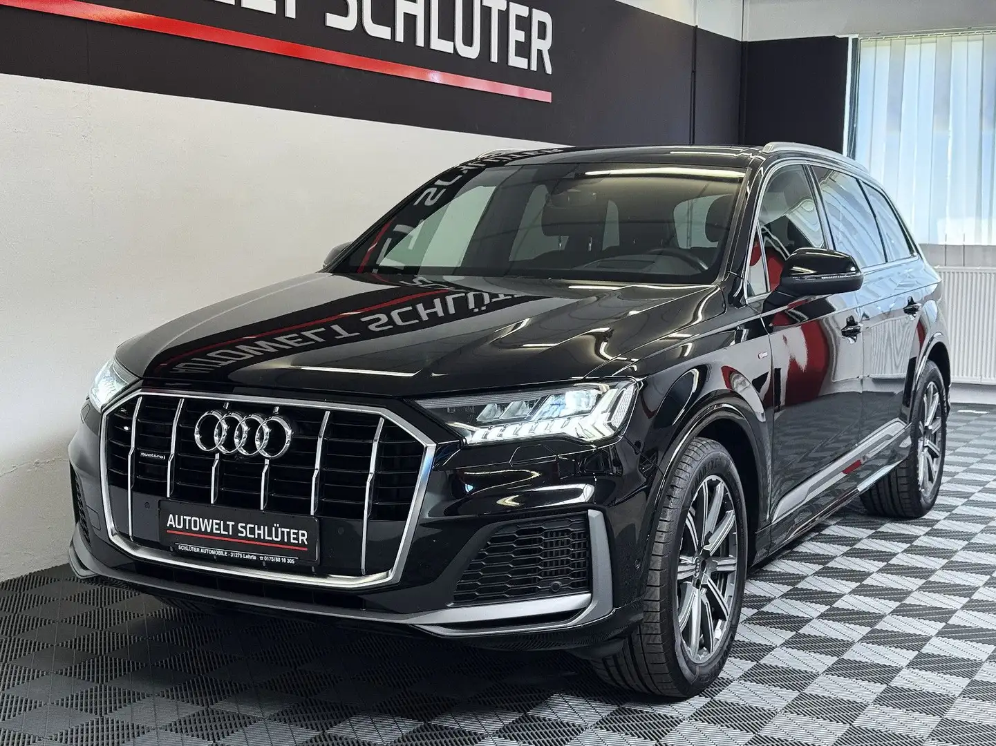 Audi Q7 55 TFSI quattro S line AHK*Headup*Matrix*KAM Siyah - 1