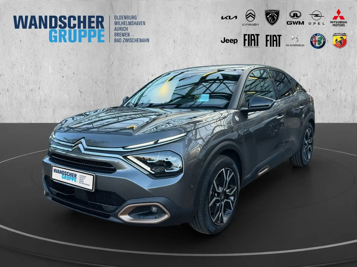 Citroen C4 Elektro C-Series 136 HUD+LED+Navi+SHZ+RFK Grau - 1