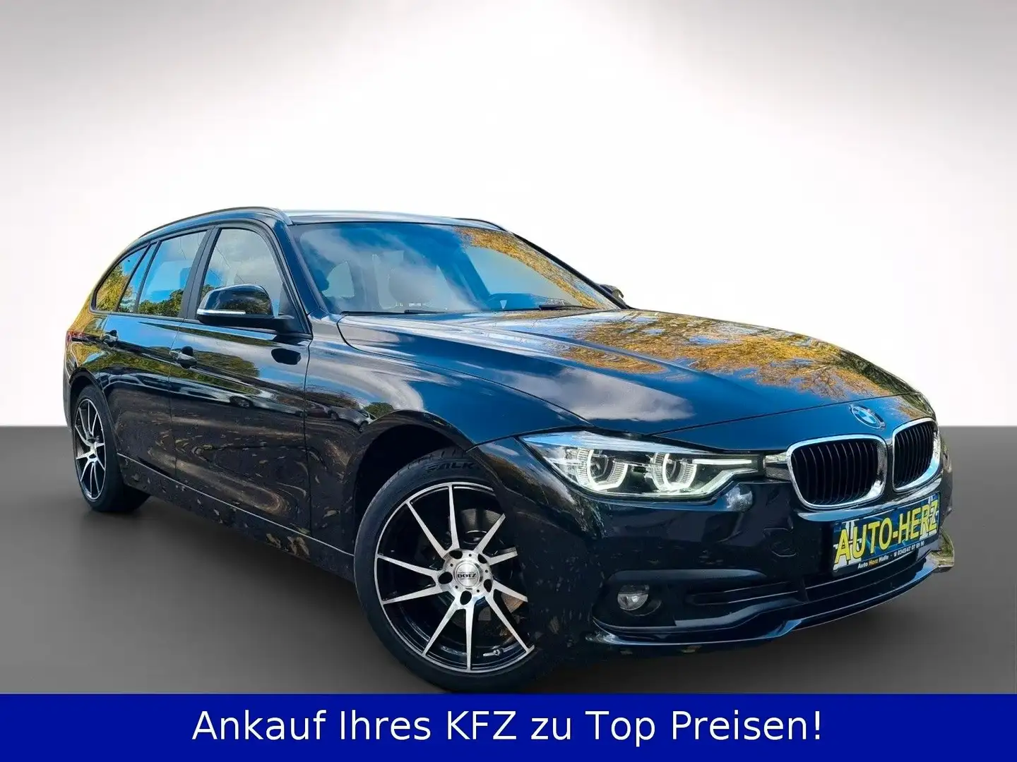 BMW 320 d Touring *AUTOMATIK+AHK+NAVI+PDC+TEILLEDER* Schwarz - 2