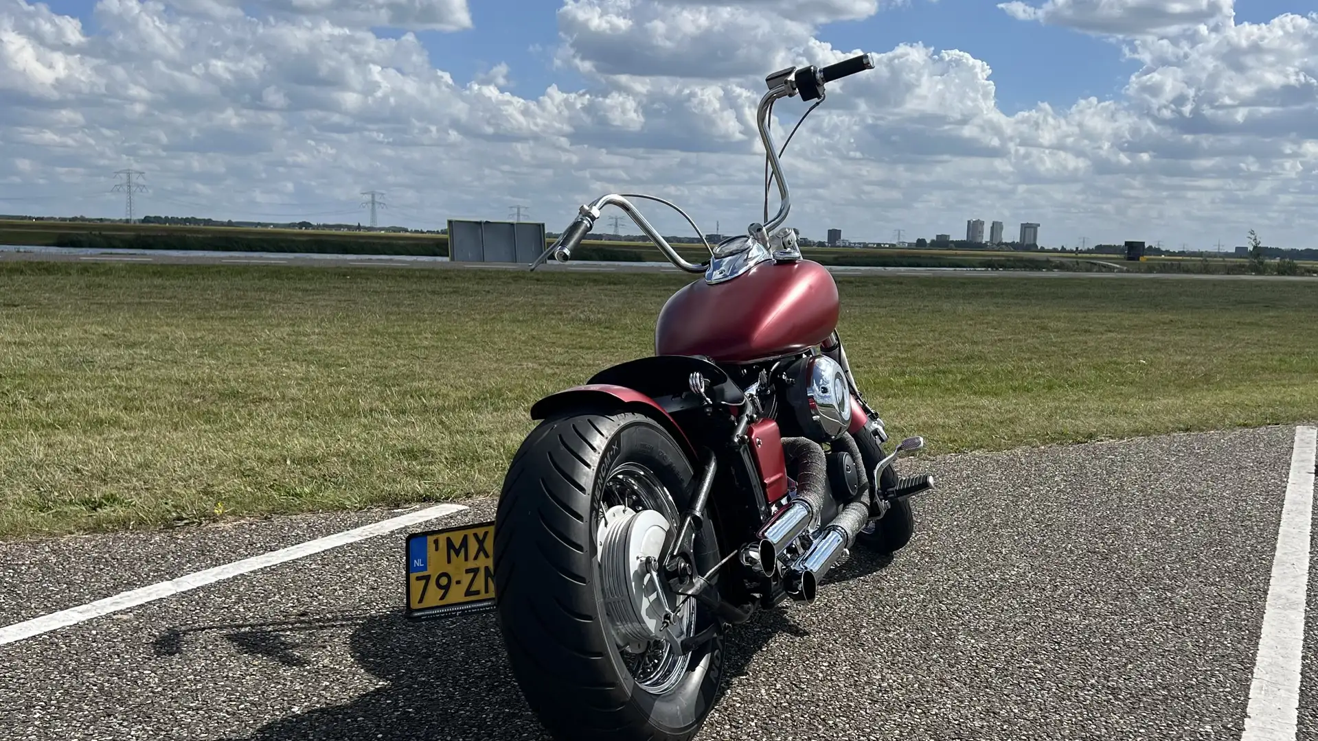 Yamaha XVS 650 Rood - 1