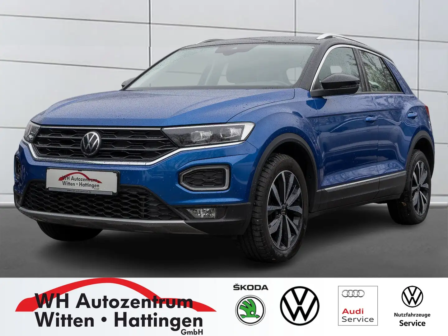 Volkswagen T-Roc 1.0 TSI Style Fahrschulwagen NAVI AHK REARVIEW ... Blau - 1