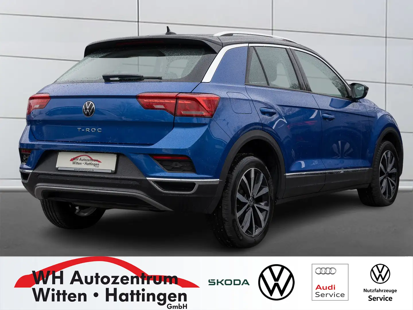 Volkswagen T-Roc 1.0 TSI Style Fahrschulwagen NAVI AHK REARVIEW ... Blau - 2