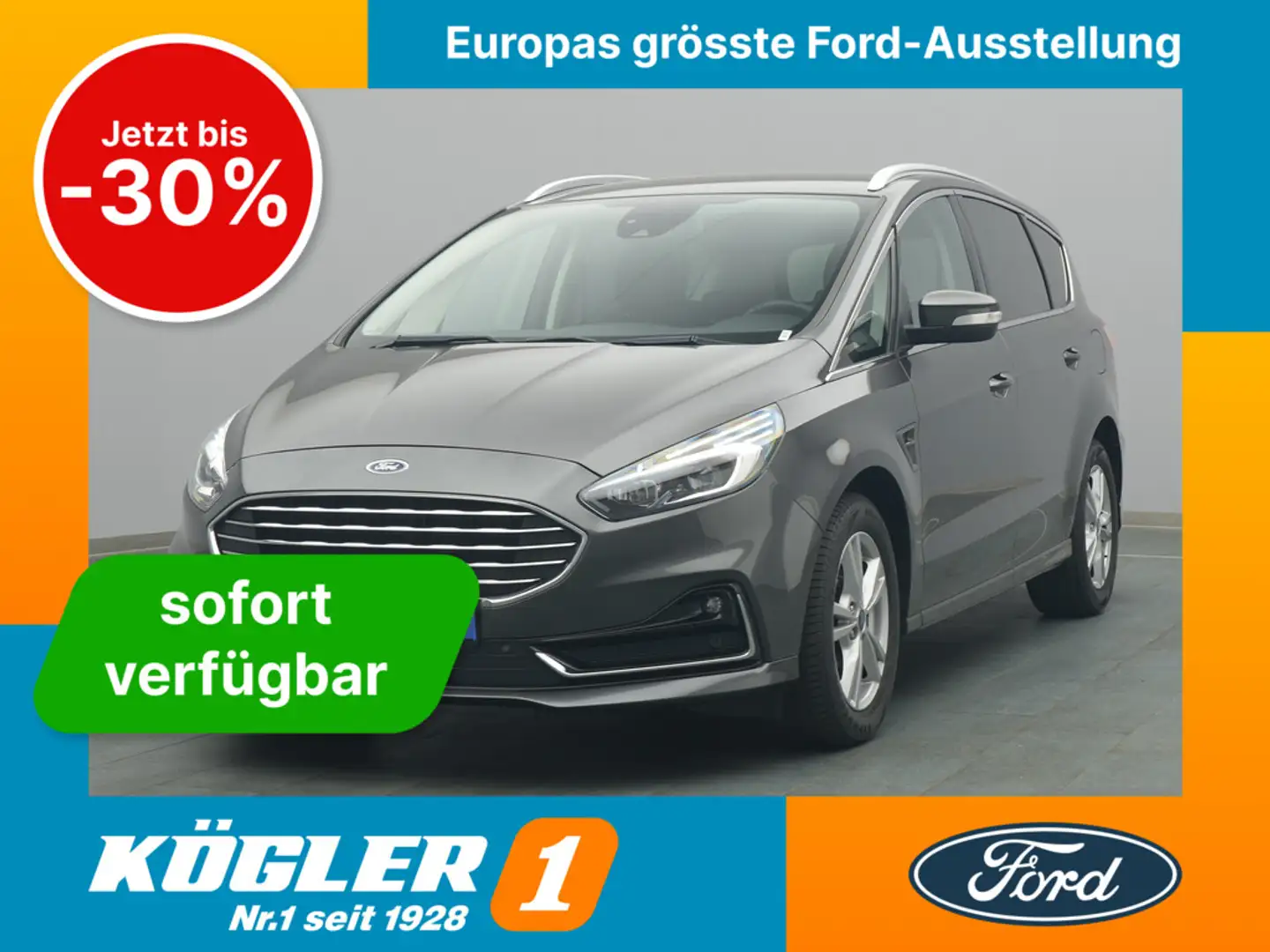 Ford S-Max Titanium 150PS/Business-P.2/Klimaautomatik Grau - 1