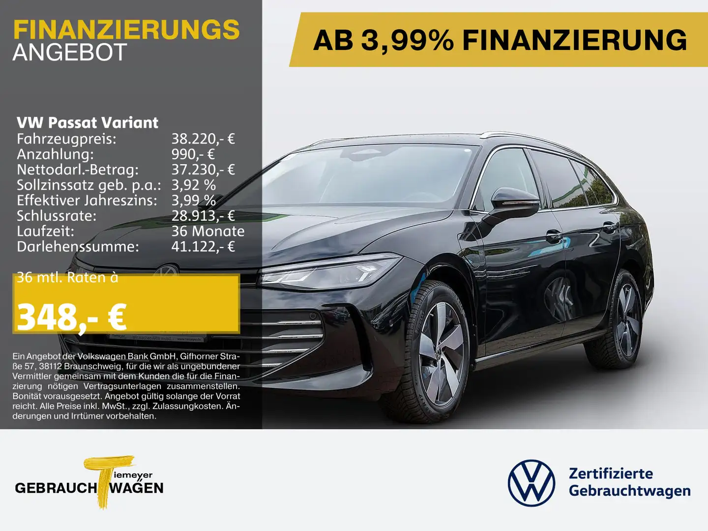 Volkswagen Passat Variant eHybrid BUSINESS LM18 AHK KAMERA Schwarz - 1