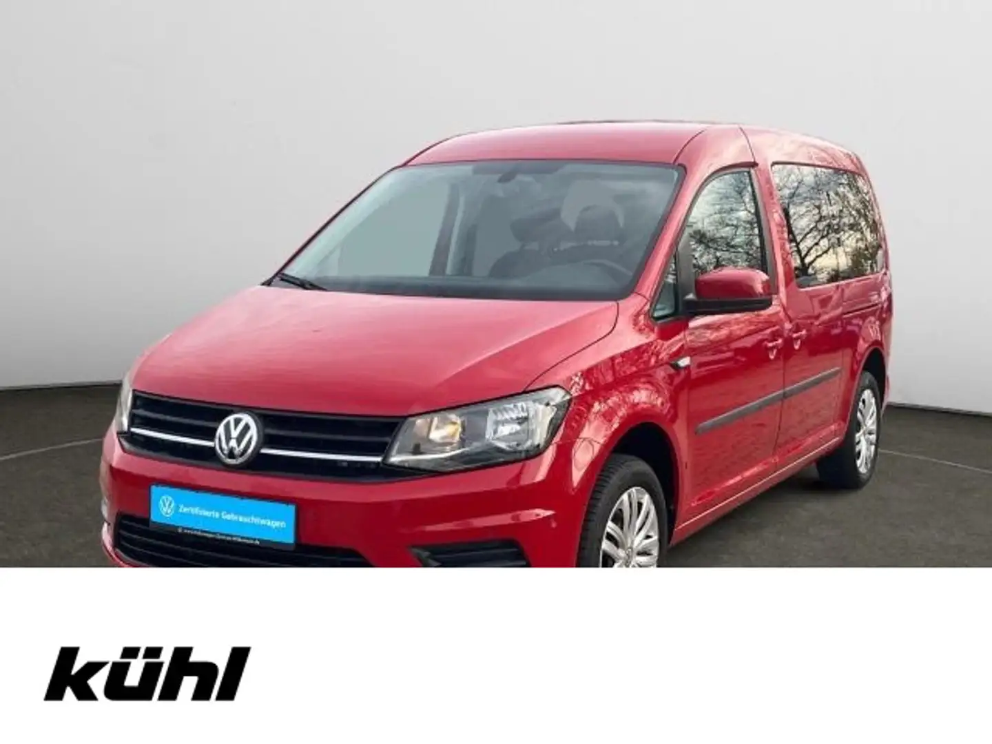 Volkswagen Caddy 2.0 TDI 7. Sitzer Trendline Navi,AHK, Rot - 1