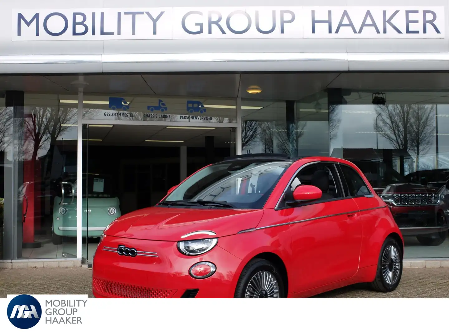Fiat 500C 42 kWh Cabrio I Nieuw Uit Voorraad Leverbaar Rouge - 1