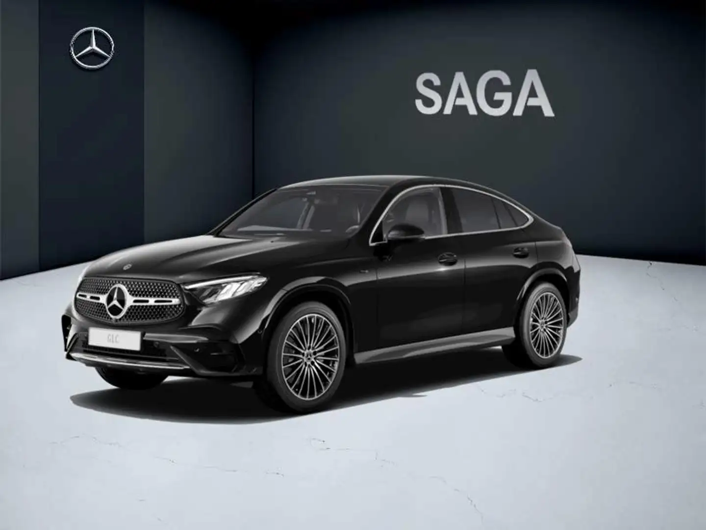 Mercedes-Benz GLC 300 de 4MATIC coupé amg line Zwart - 1