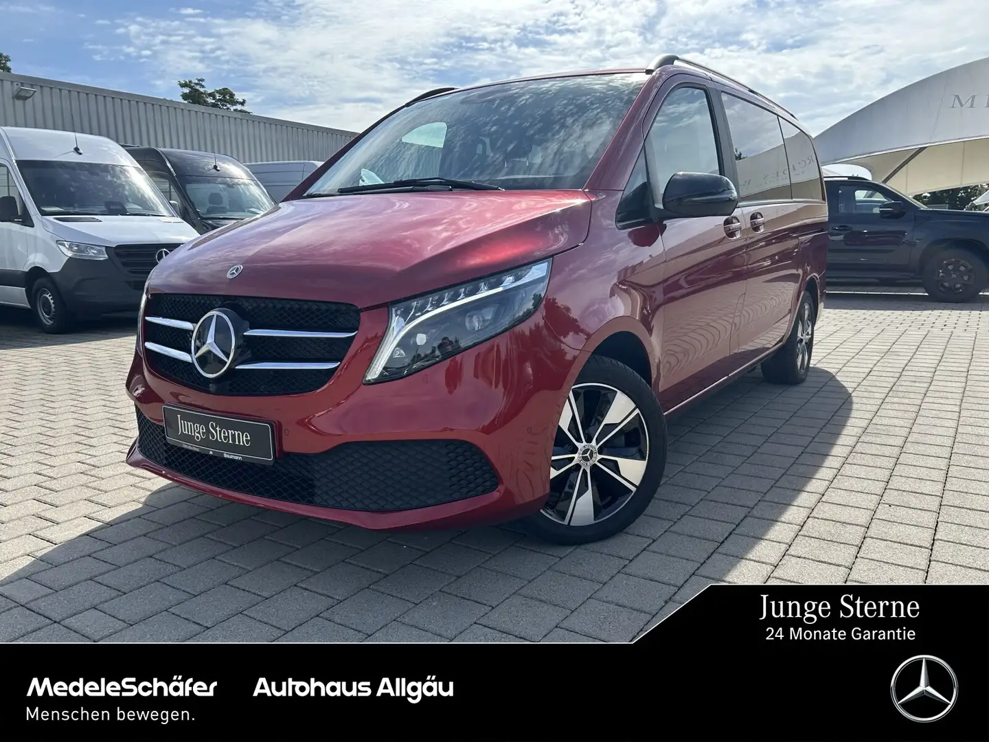 Mercedes-Benz V 300 V 300 d AVANTGARDE L EL SITZE 360° AHK EL. TÜREN Rot - 1