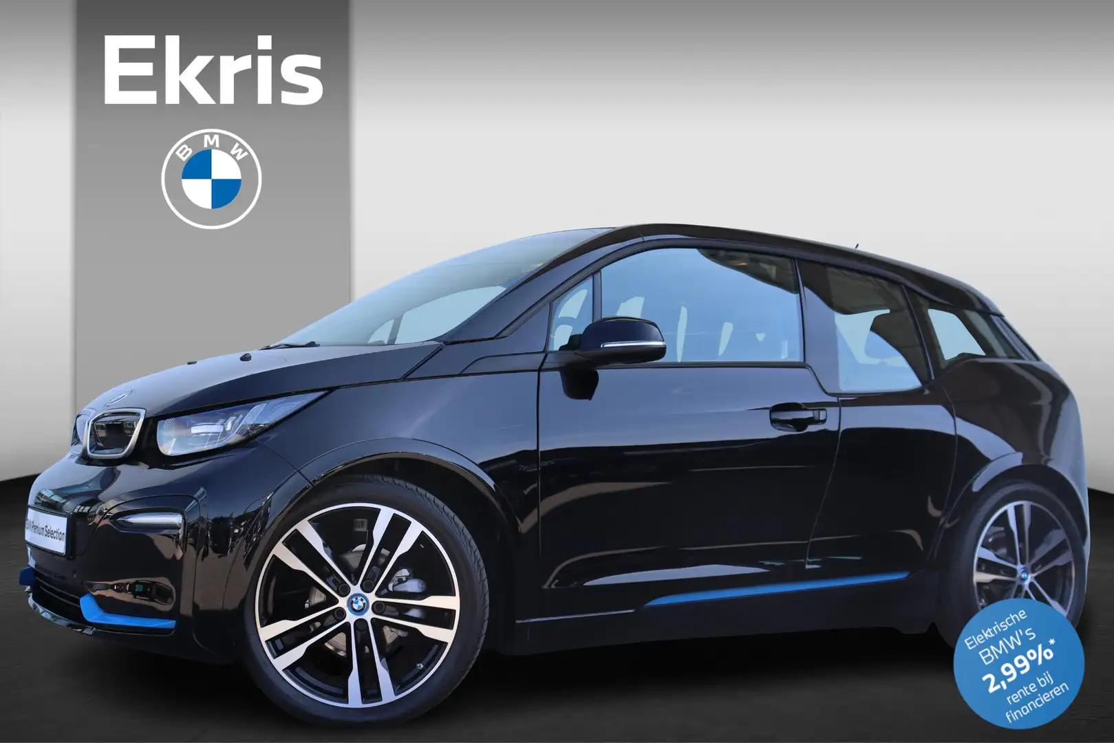 BMW i3 S 120Ah 42 kWh 20 inch/ Cruise Control/ Comfort pa Zwart - 1