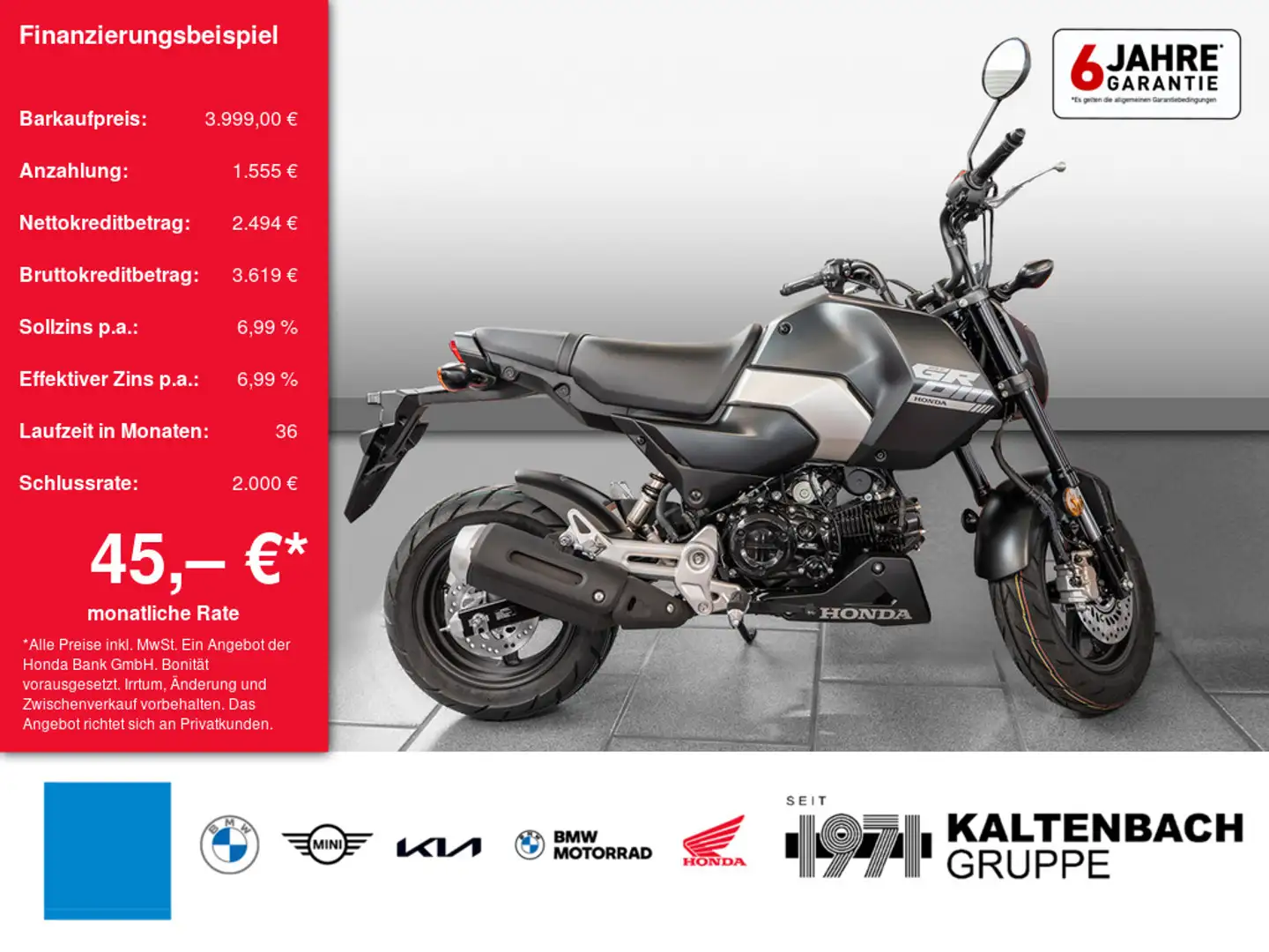 Honda MSX 125 Gris - 1