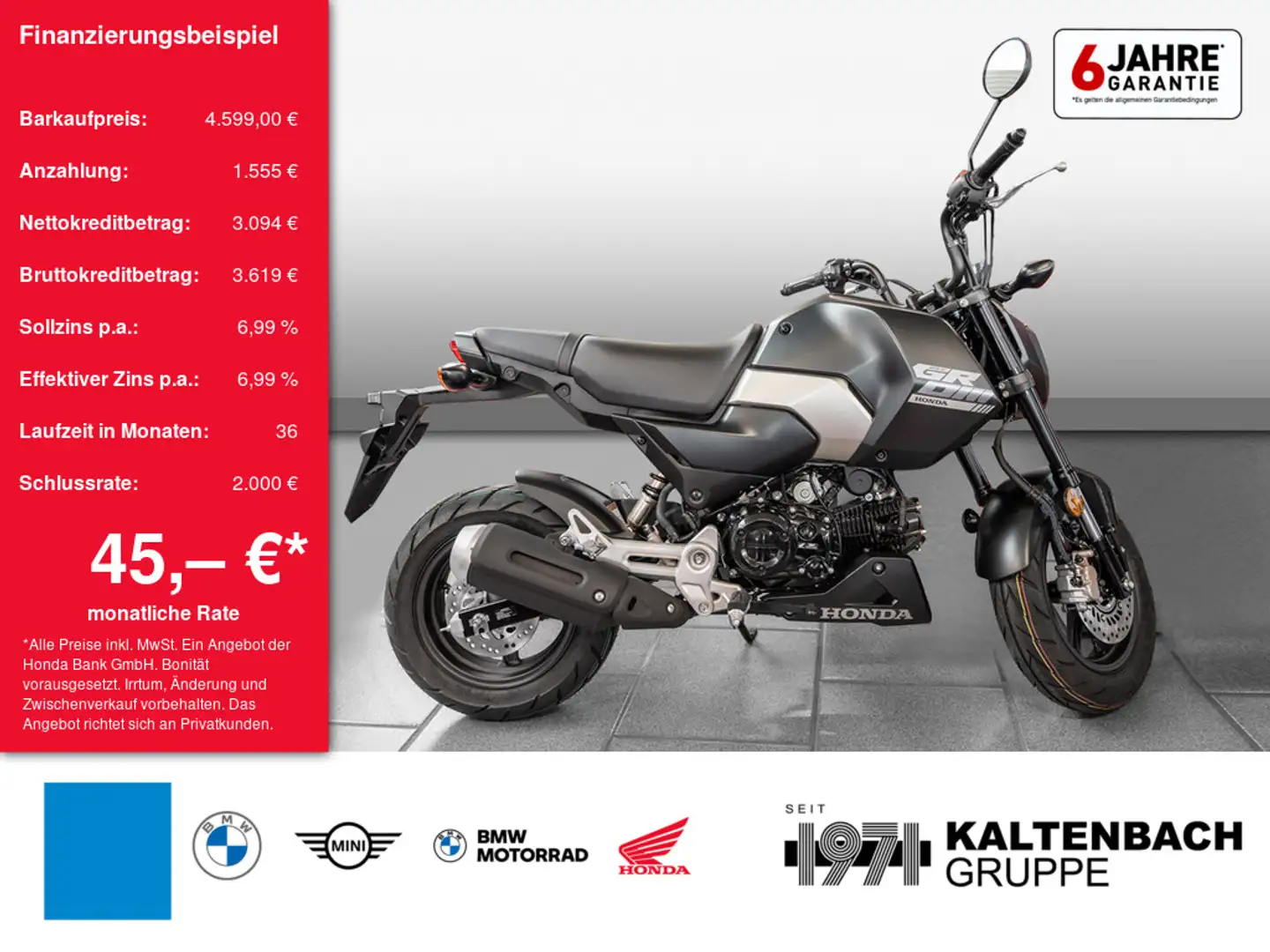 Honda MSX 125 Gris - 1