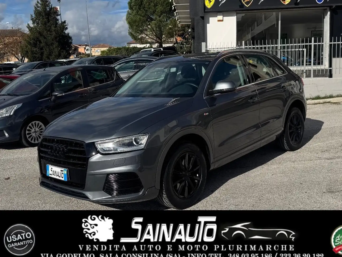 Audi Q3 Q3 2.0tdi 150cv Sline GARANZIA 24 MESI Grijs - 1