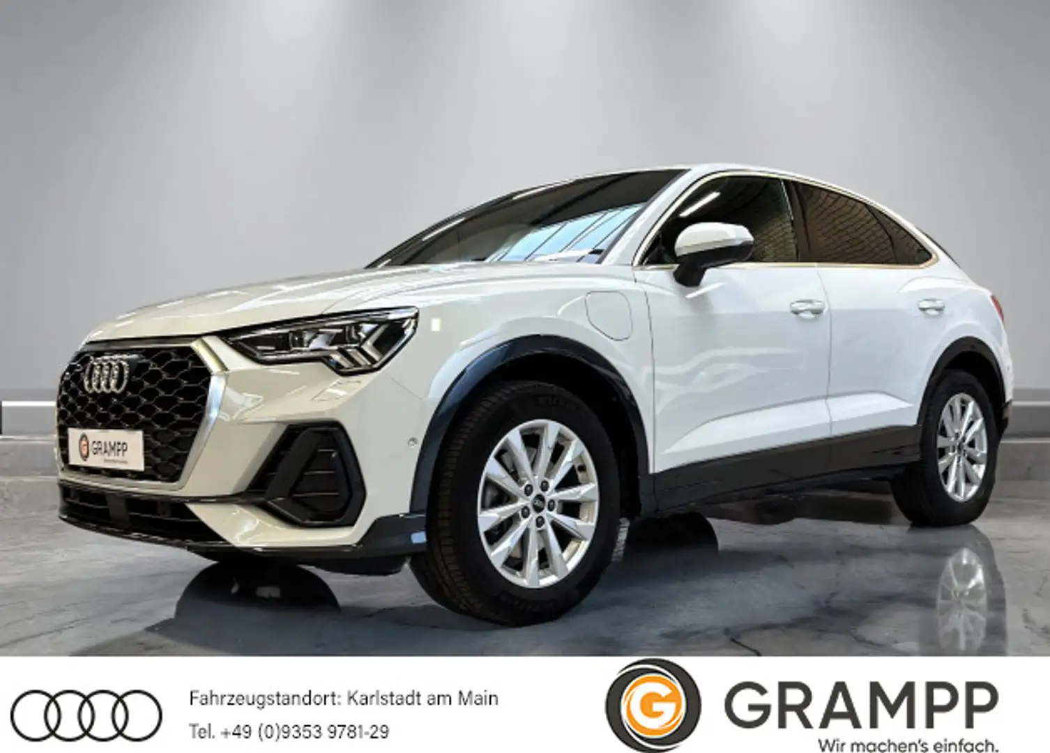 Audi Q3 45 TFSI e S-tronic +AHK+KAMERA+MATR Weiß - 1