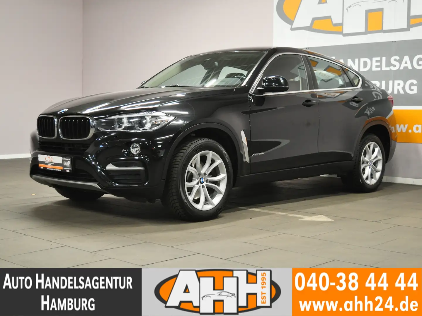 BMW X6 xDRIVE35i KAM|AHK|LED|MEMOVOLL-LEDER|PROF|1HD Schwarz - 1