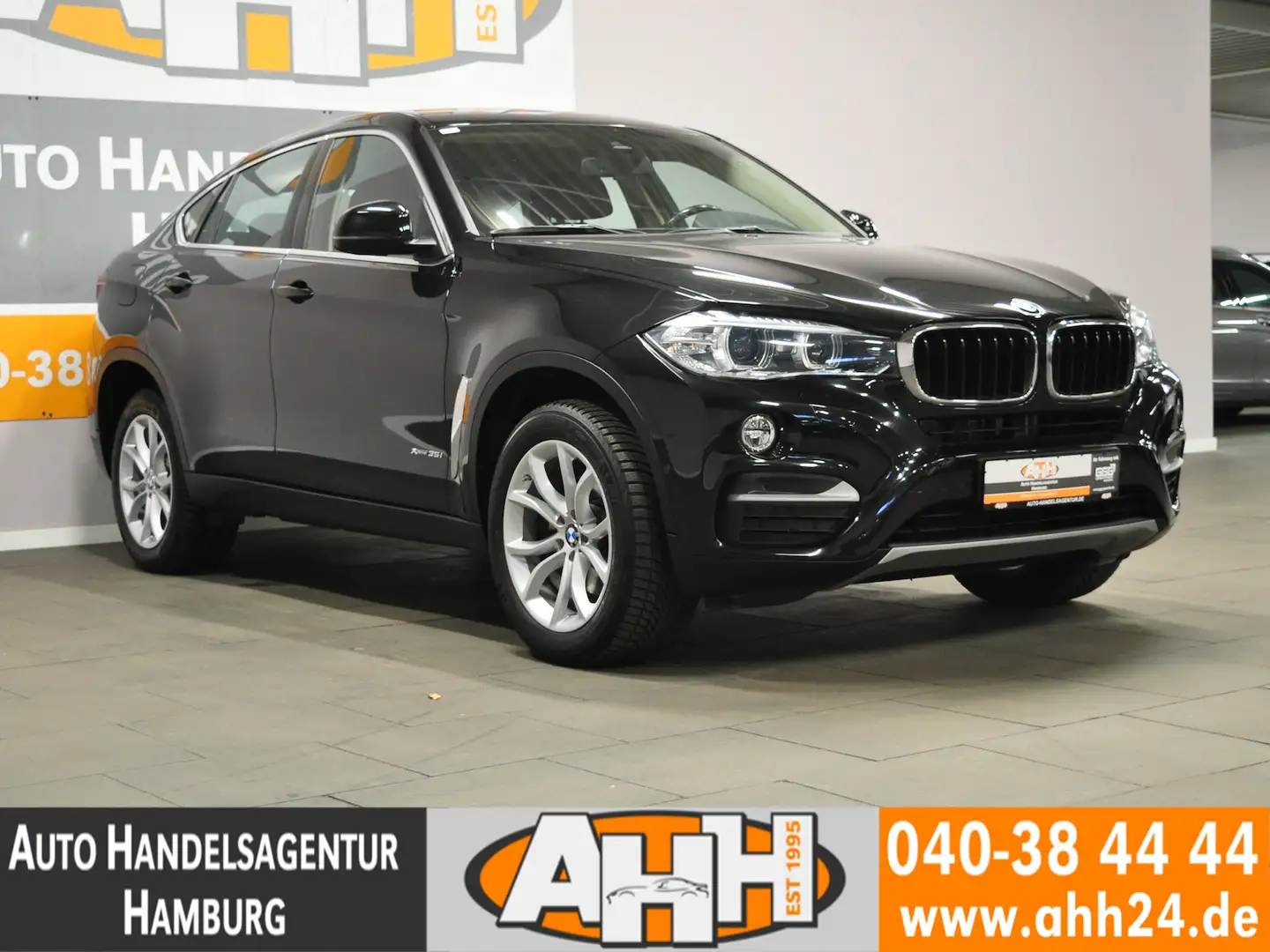 BMW X6 xDRIVE35i KAM|AHK|LED|MEMOVOLL-LEDER|PROF|1HD Schwarz - 2