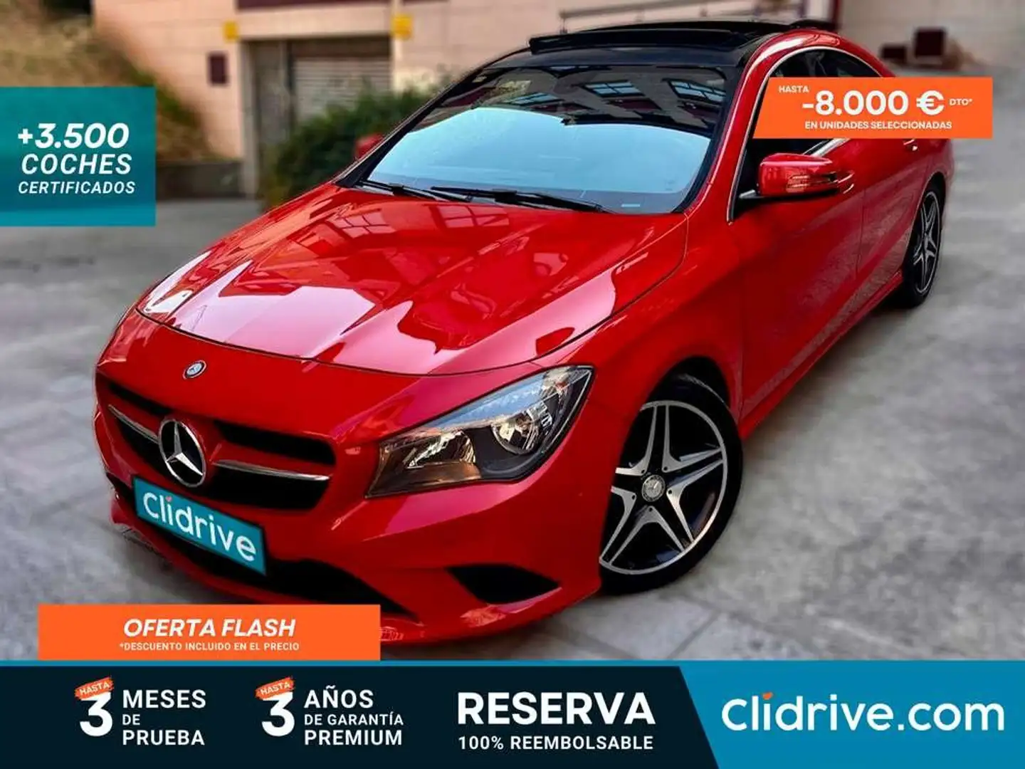 Mercedes-Benz CLA 220 220CDI 7G-DCT Rojo - 1