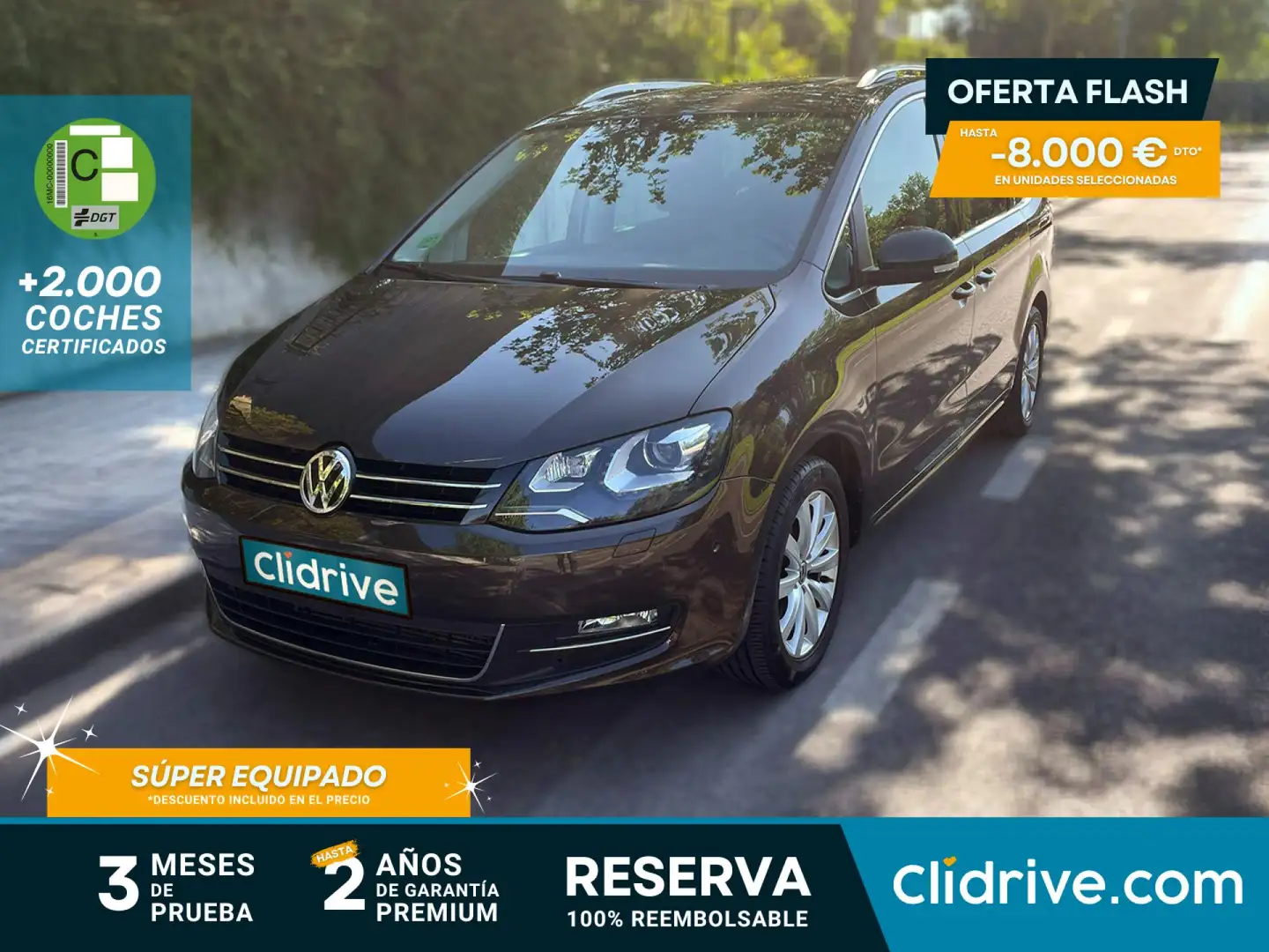 Volkswagen Sharan Sport 2.0 TSI 220CV BMT DSG Negro - 1