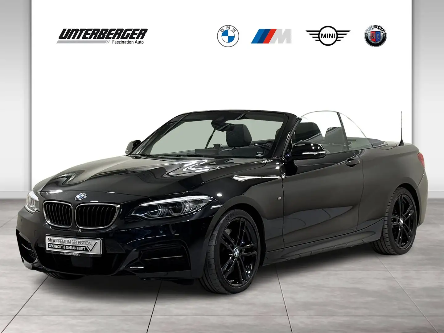 BMW 240 M240i xDrive Cabrio ACC RFK HK DA PA ALED eSitze Schwarz - 1