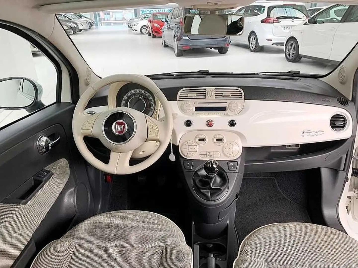 Fiat 500 1.2 Lounge Blanc - 2