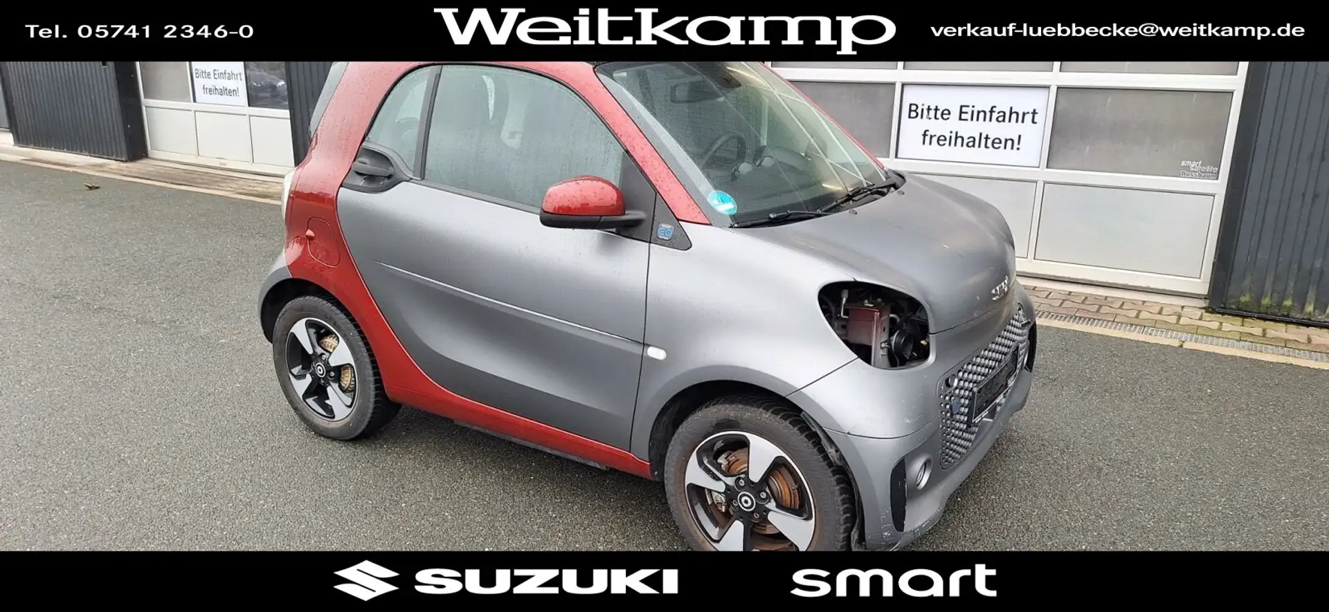 smart forTwo EQ ForTwo UNFALL Passion/22 kW/Exklusiv Plus-Paket Gris - 1