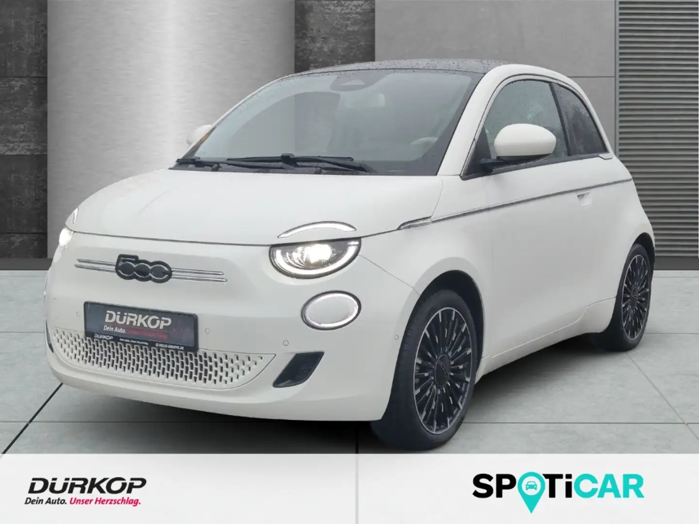 Fiat 500e LaPrima Rückfahrkamera Sitzheizung Navi Leder JBL- Weiß - 1