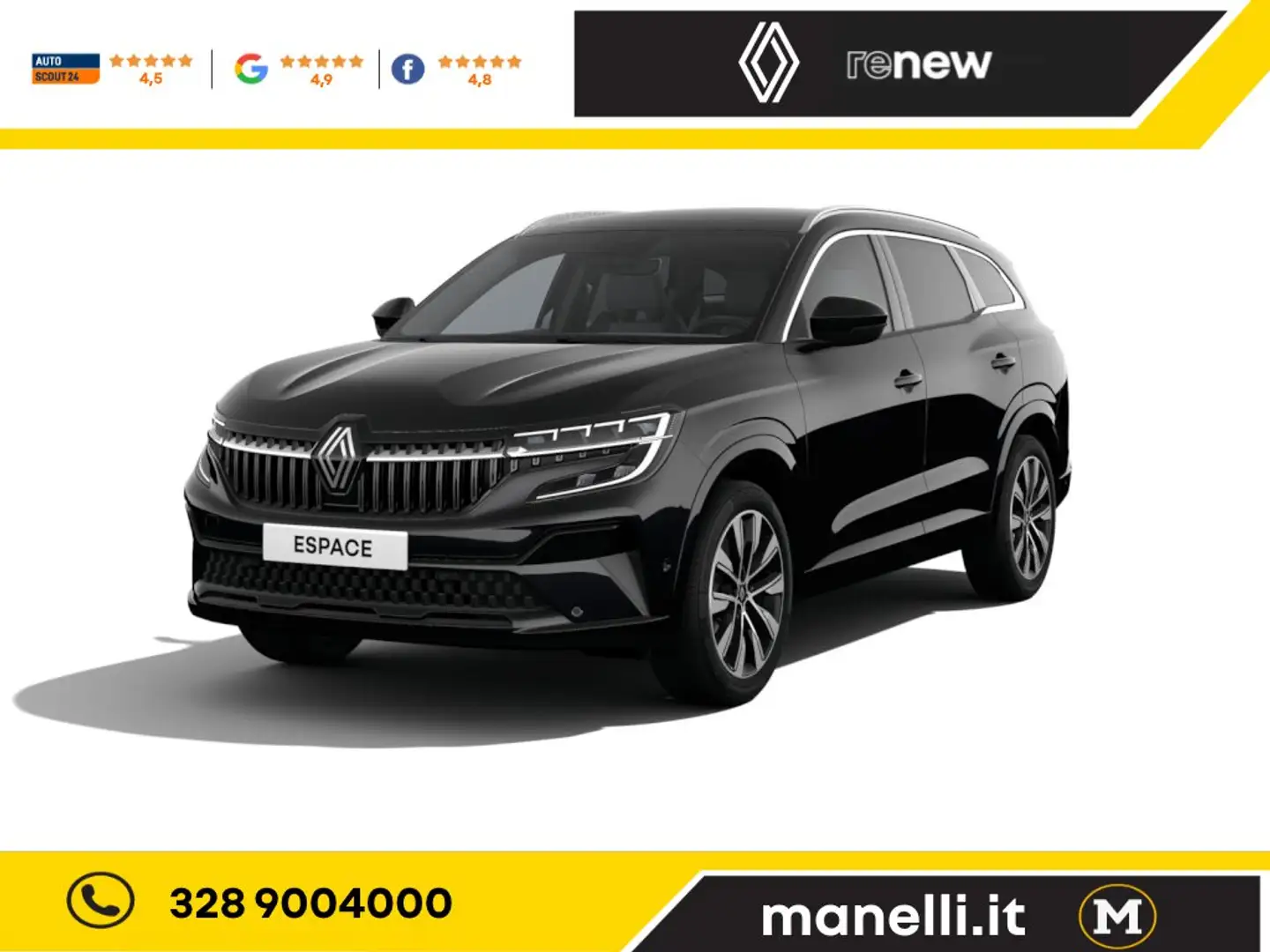 Renault Espace Techno my24 Full Hybrid E-Tech 200 7p. rif.4075 Černá - 1