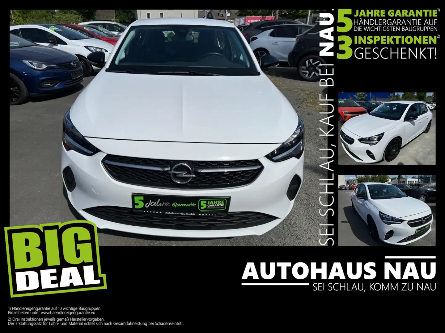 Opel Corsa 1.2 Turbo Edition mit Kamera NAVI Inkl. Inspektion Bianco - 1
