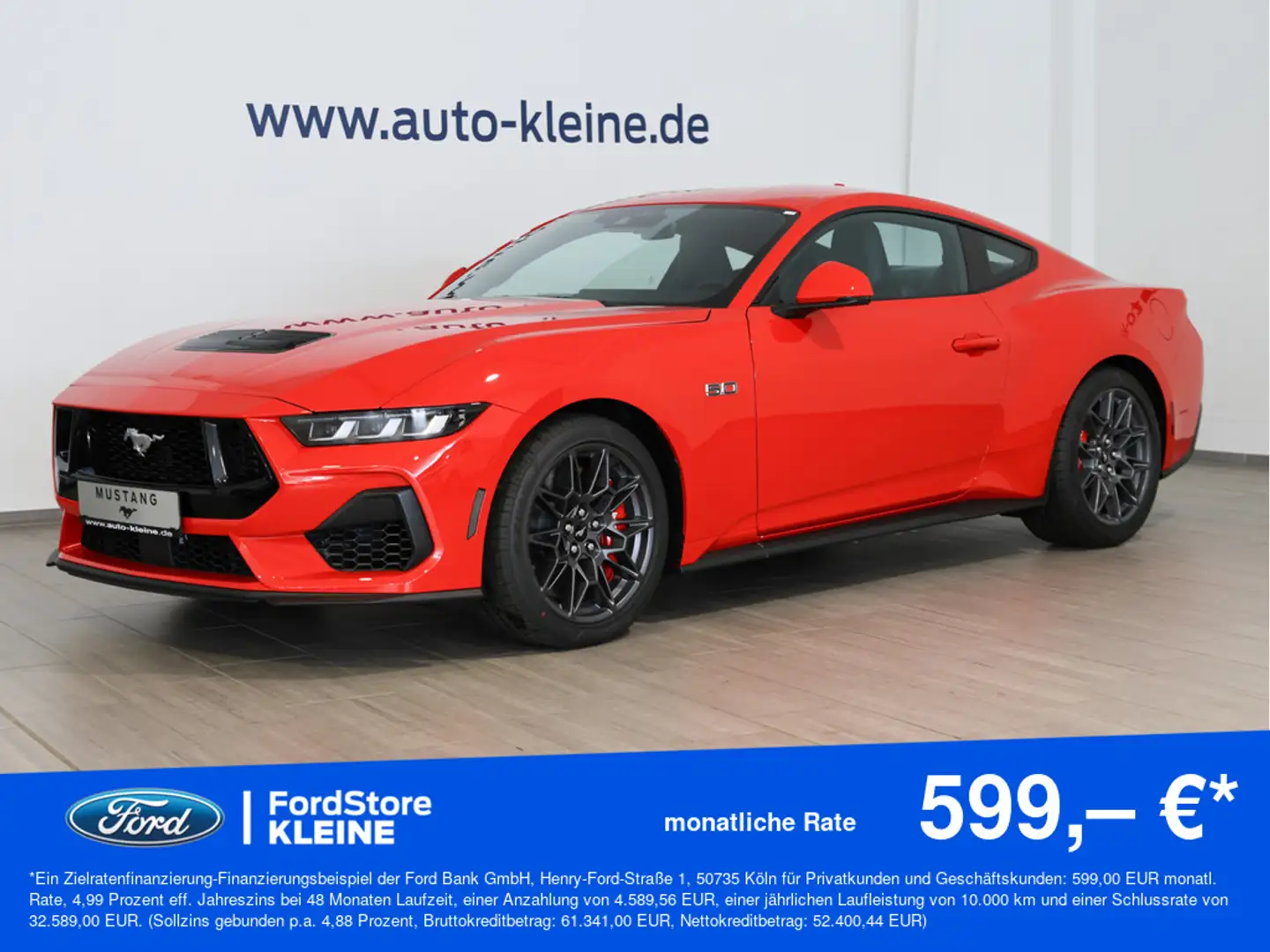 Ford Mustang GT Fastback 5.0l Ti-VCT V8 +LED+ACC+N Roşu - 1