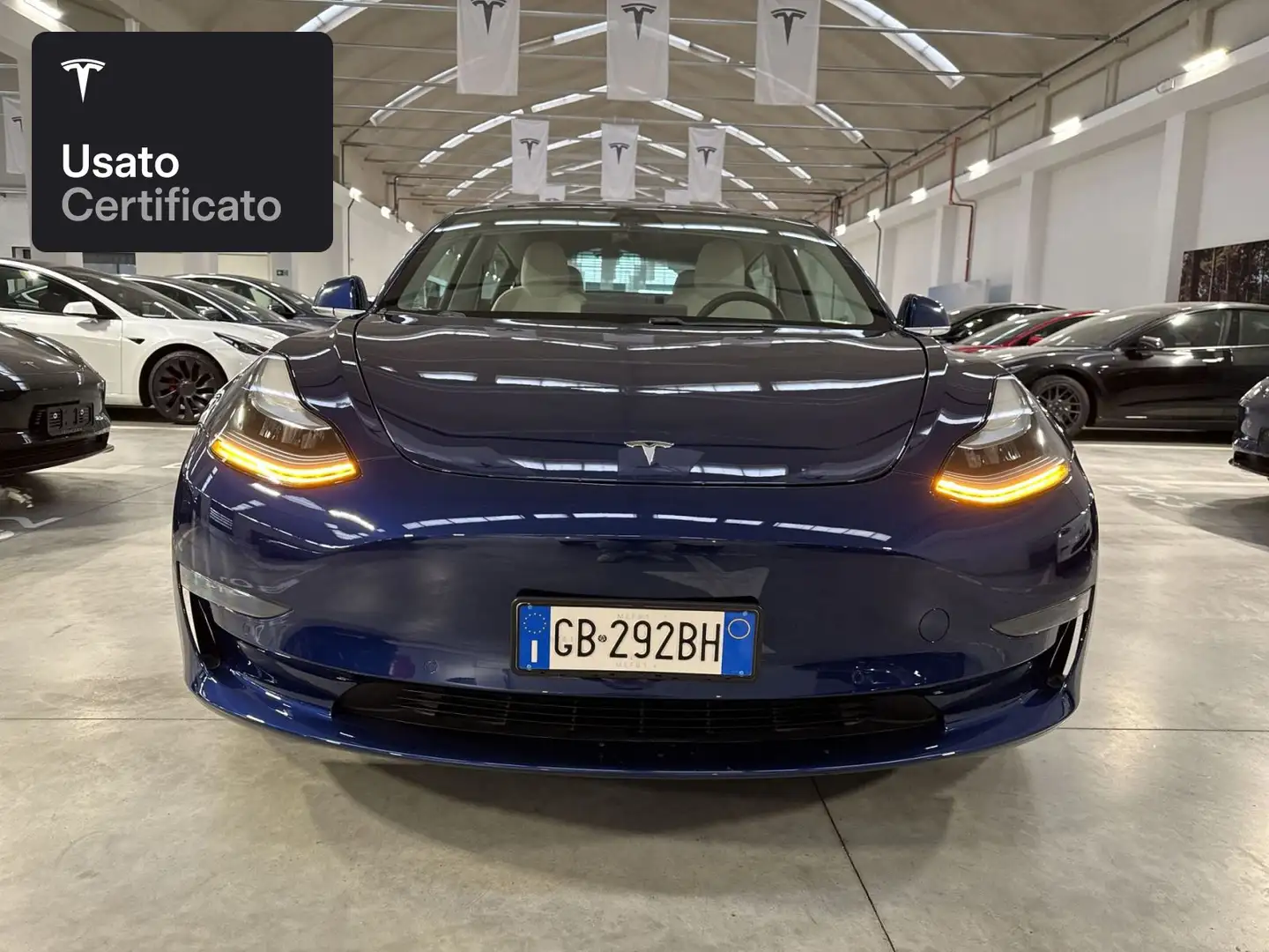 Tesla Model 3 Long Range AWD Bleu - 2