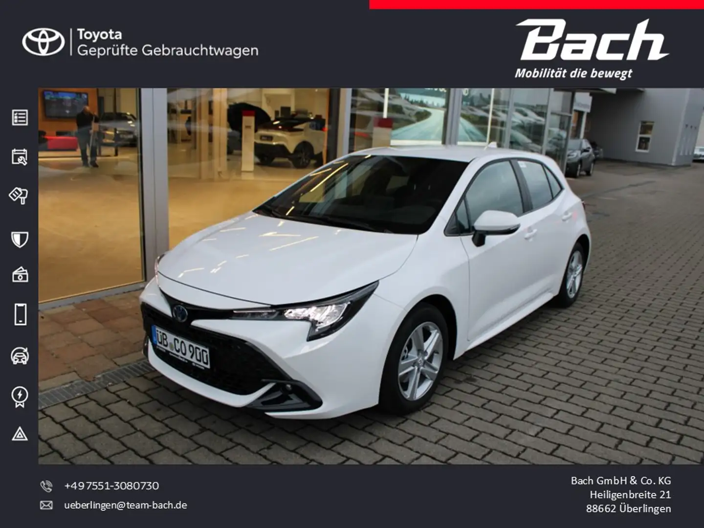 Toyota Corolla 1.8 l Hybrid 5-T.  Business Edition White - 1