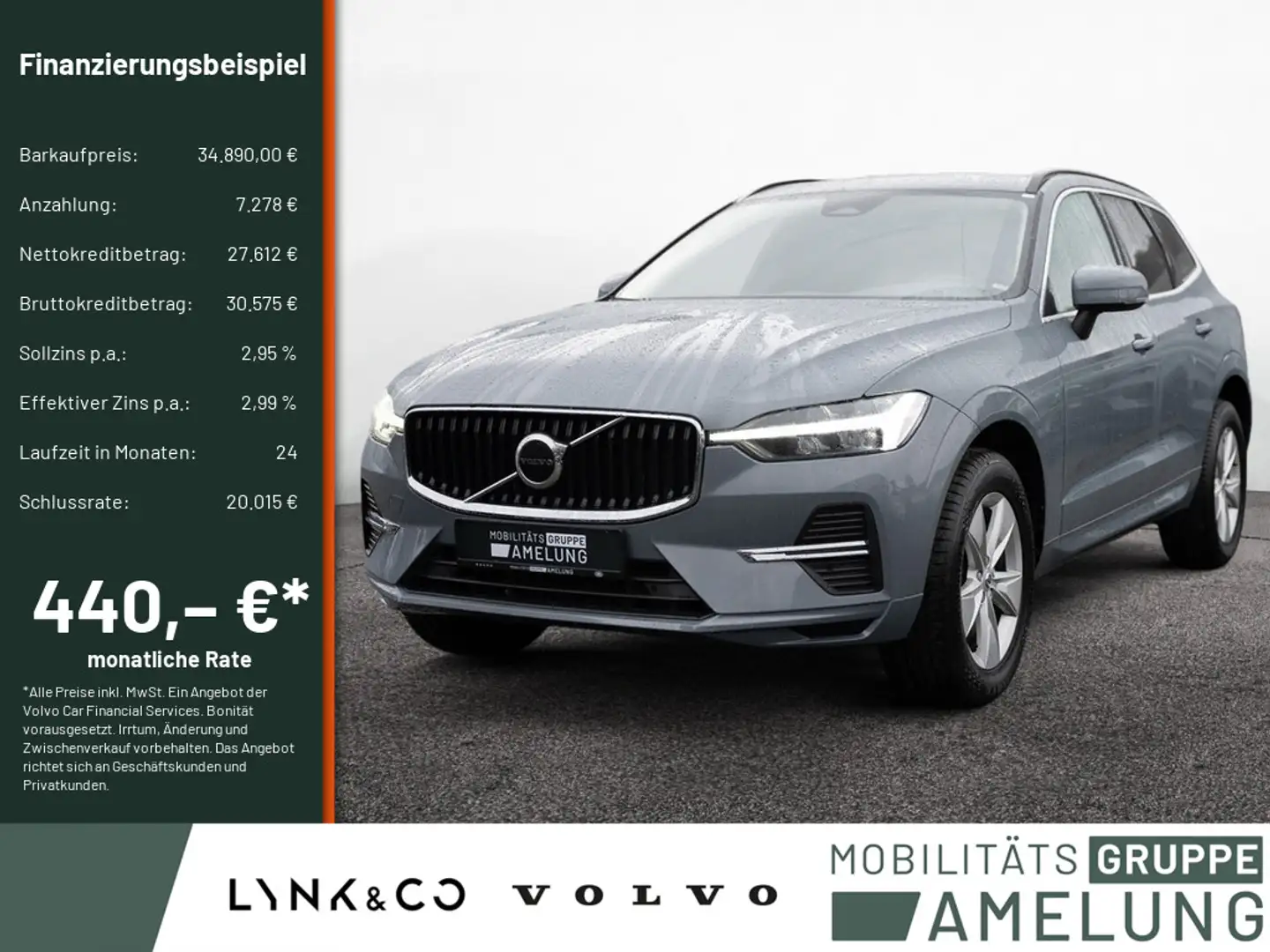 Volvo XC60 B4 Core aus 1.Hand PDC NAVI FACEL. LED Grau - 1
