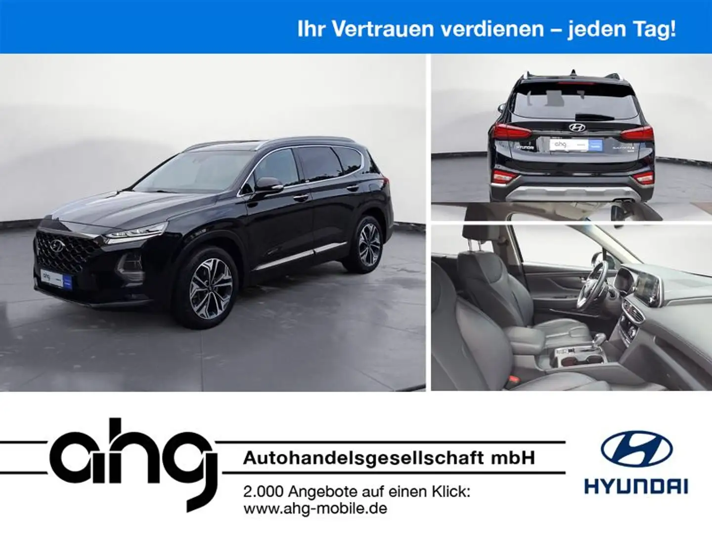 Hyundai SANTA FE 2.2 CRDi Premium 4WD 6MT *Navi*Leder*Gl Noir - 1