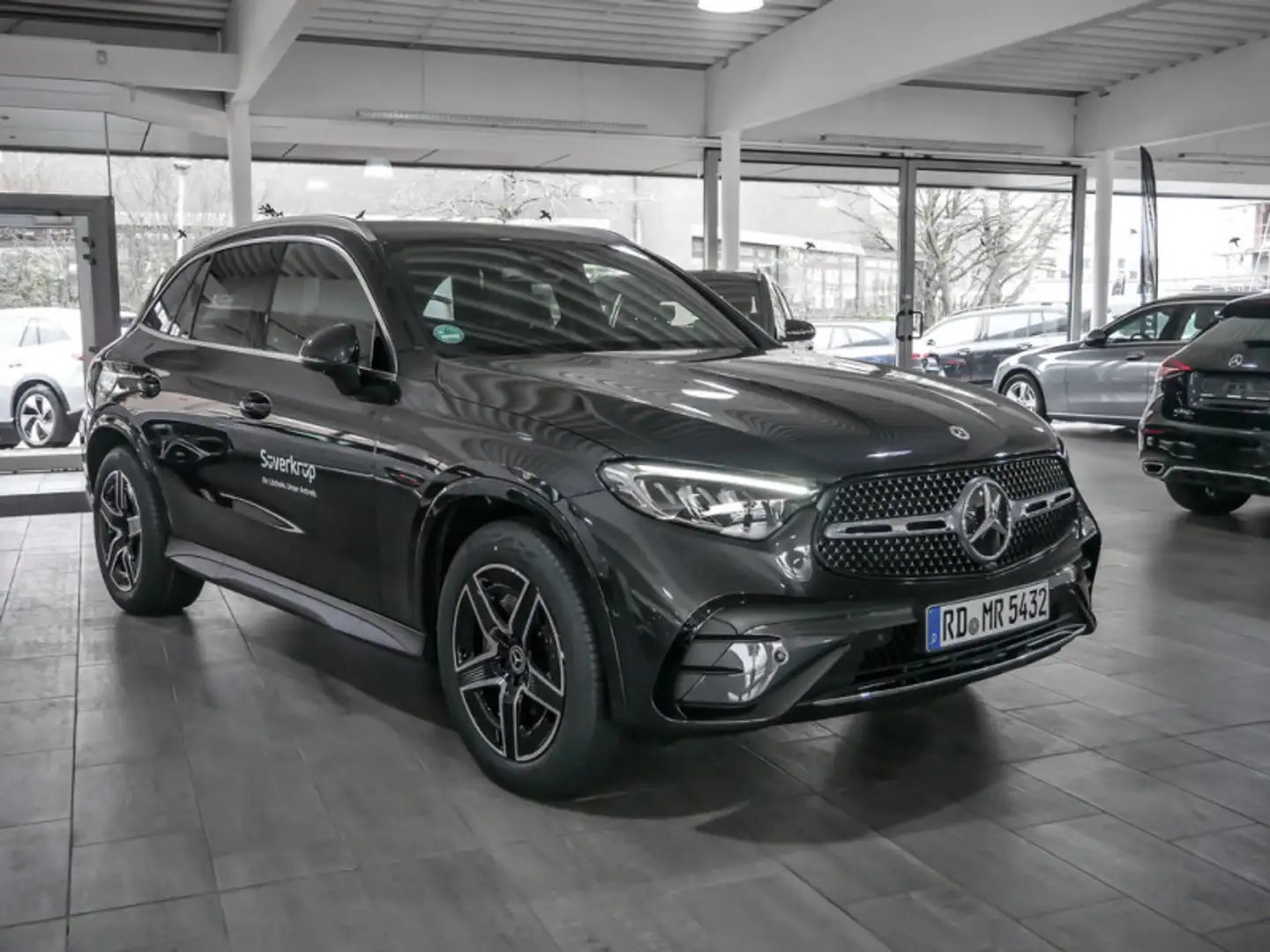 Mercedes-Benz GLC 200 4M AMG SPUR AHK DISTR 360 PDC SHZ MEMO Grigio - 2