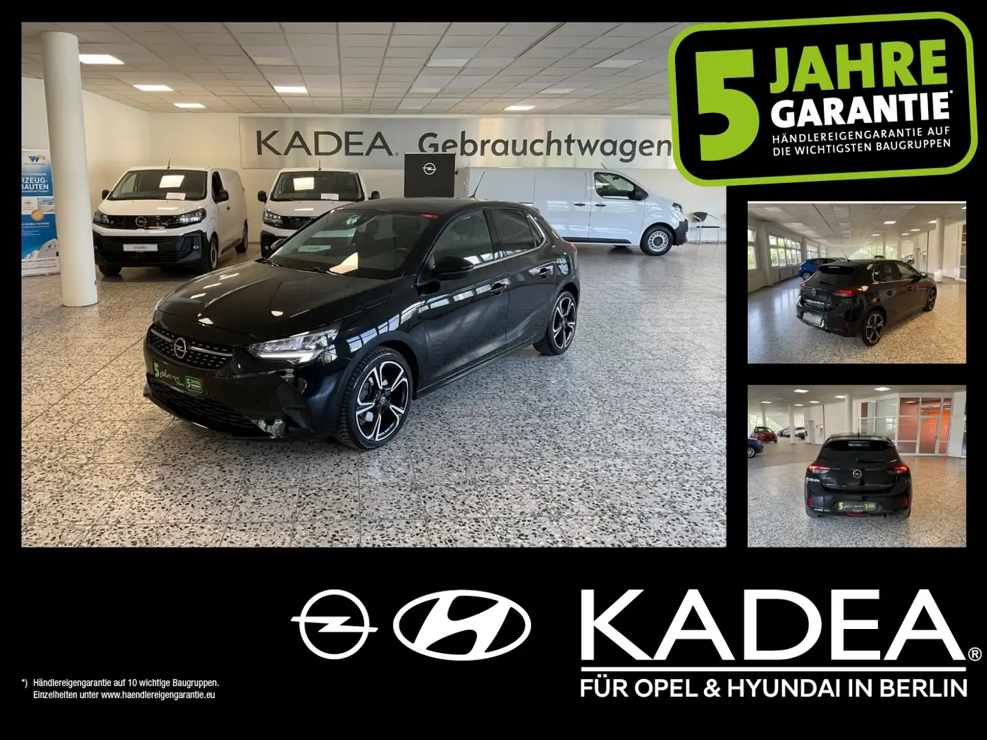 Opel Corsa F 1.2 Turbo Elegance MirrorLink, Allwetter Noir - 1