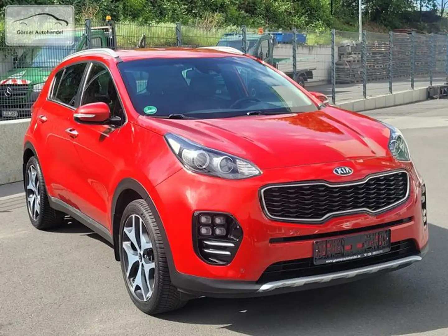 Kia Sportage 1,6 GDI GT-Line Leder+LED+SHZ+19" Rood - 1