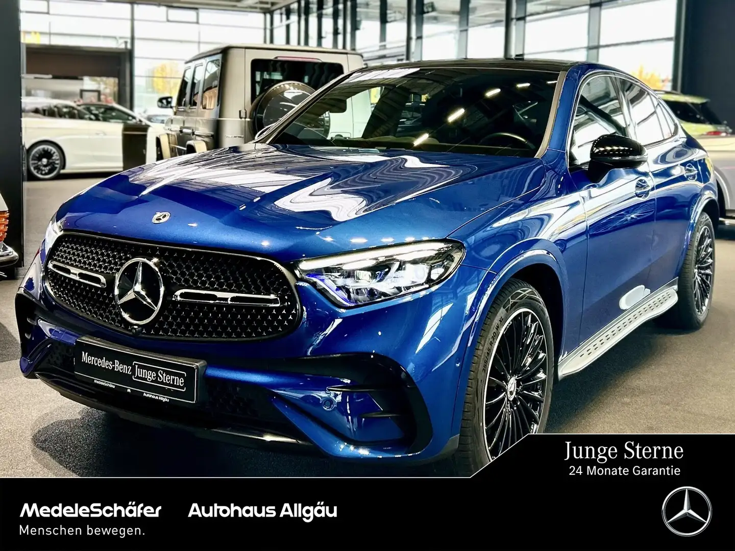 Mercedes-Benz GLC 300 GLC 300 4M Coupé AMG Night Pano HuD Mem Burm 20" Bleu - 1