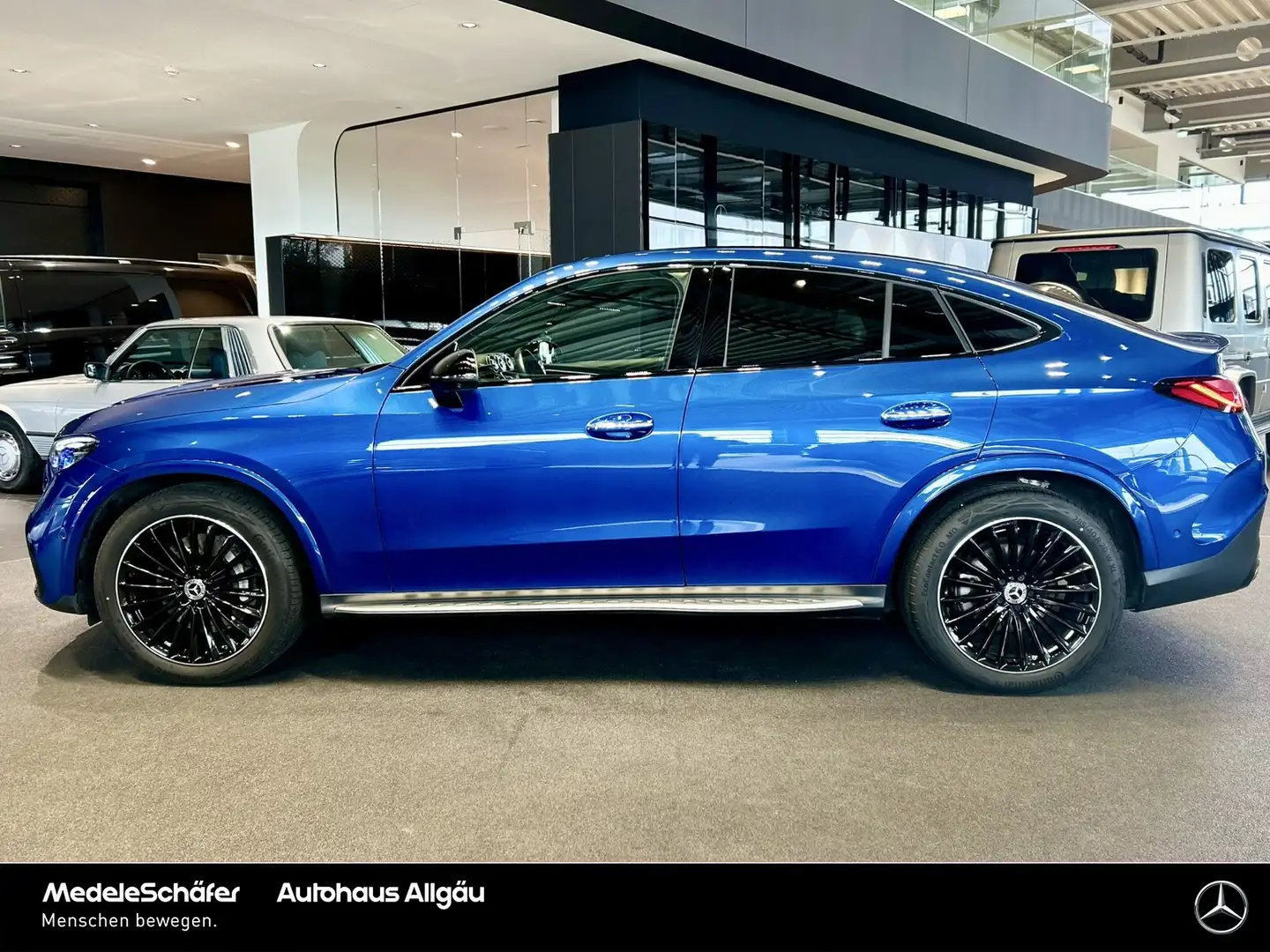 Mercedes-Benz GLC 300 GLC 300 4M Coupé AMG Night Pano HuD Mem Burm 20" Blauw - 2